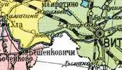 Новое Село на карте конца 19в